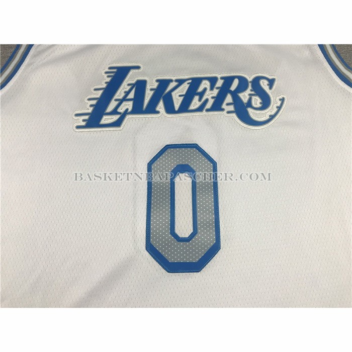 Maillot Los Angeles Lakers Russell Westbrook NO 0 Ville 2020-21 Blanc
